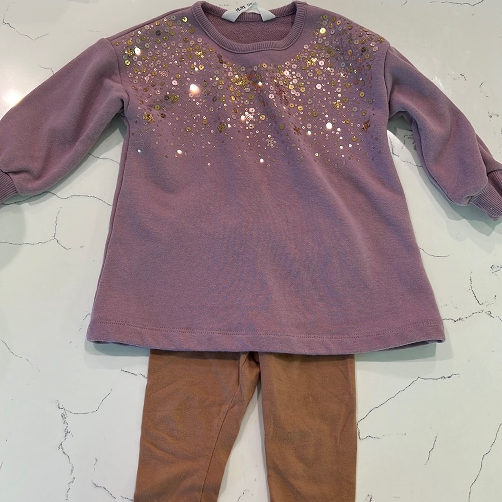 H&M two piece set, size 2T